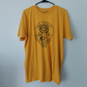 Cobra Kai Vintage Karate Kid Yellow T-Shirt Sz XL